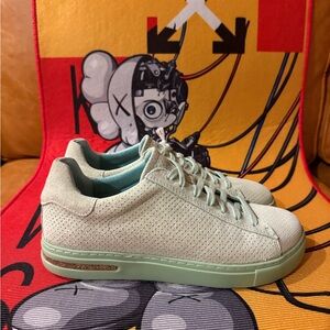 Birkenstock Bend Low, Matcha embossed suede, women’s 7, men’s 5